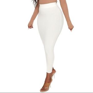 NWT Naked Wardrobe SNATCHED Midi Skirt